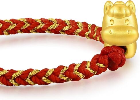 CHOW SANG SANG 999 Gold Chinese Gifting Collection Horse Bracelet for Women & Men 96319B in Saudi Arabia