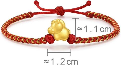 CHOW SANG SANG 999 Gold Chinese Gifting Collection Horse Bracelet for Women & Men 96319B in Saudi Arabia