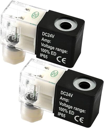 باومين لفائف الجهد DC 24V لصمام الملف اللولبي هوائي 4V210-08 و4V230C-08 حزمة من 2 in Saudi Arabia