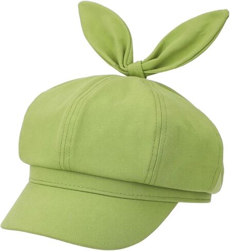 قبعات جميلة للفتيات، قبعة رسام رائعة لأغطية الرأس تظهر وجهًا صغيرًا، قبعة متعددة الاستخدامات مع قبعات أذن الأرانب in Kuwait
