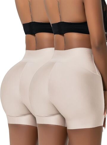 Snatched Body Butt Lifting High Waisted Tummy Control Biker Womens Seamless Shorts Seamless Compression Booty Boyshorts in Saudi Arabia
