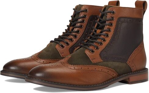 حذاء Stacy Adams الرجالي Finnegan Wingtip، زيتوني متعدد، 13M in Kuwait