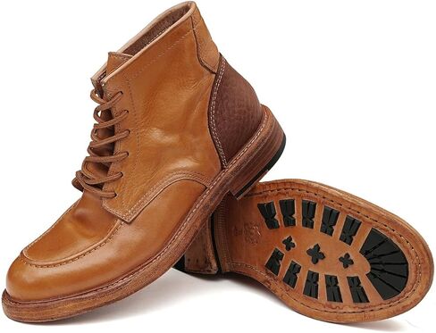 أحذية أكسفورد رسمية للرجال - أحذية رسمية للكاحل من الجلد الطبيعي من Goodyear Welt | طراز تشيلسي مصنوع يدويًا لحفلات الزفاف وحفلات العمل غير الرسمية in Saudi Arabia