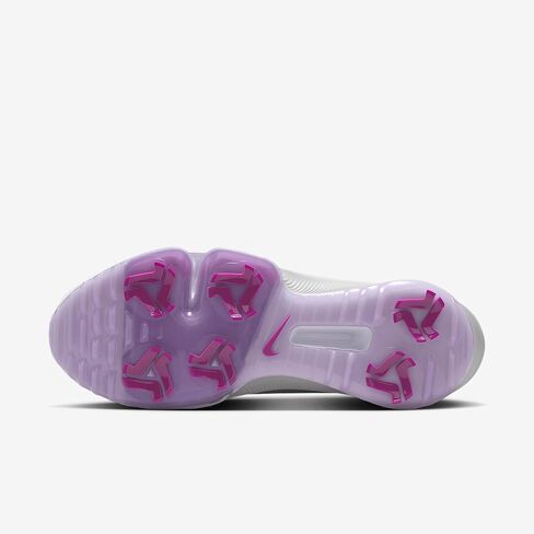 حذاء الجولف Nike Infinity Tour 2 (FD0217-102، أبيض/رمادي دخاني فاتح/أرجواني حيوي) in Kuwait