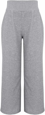 Girls Oversized Wide Leg Sweatpants Drawstring Kids Baggy Cozy Straight Leg Track Pants Casual Plain Pockets Joggers in Saudi Arabia