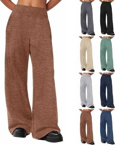 Girls Oversized Wide Leg Sweatpants Drawstring Kids Baggy Cozy Straight Leg Track Pants Casual Plain Pockets Joggers in Saudi Arabia