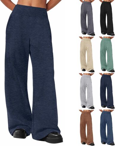 Girls Oversized Wide Leg Sweatpants Drawstring Kids Baggy Cozy Straight Leg Track Pants Casual Plain Pockets Joggers in Saudi Arabia