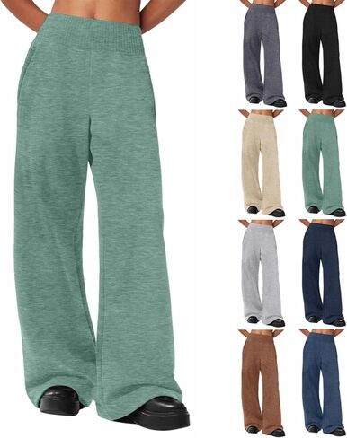 Girls Oversized Wide Leg Sweatpants Drawstring Kids Baggy Cozy Straight Leg Track Pants Casual Plain Pockets Joggers in Saudi Arabia