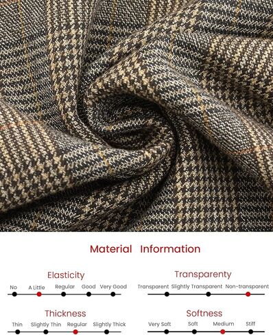 Women's Plaid Work Pant Vintage Houndstooth Wide Leg Straight Long Trousers in Saudi Arabia