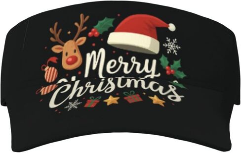 Cute Christmas Plaid Snowflakes Winter Sun Visor Hat for Women Men Adjustable Empty Top Sports Golf Visor Cap Hats in Saudi Arabia