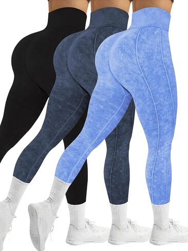 Women Seamless Leggings Contour High Waist Workout Gym Yoga Pants Tummy Control Workout Athletic Running Yoga Pants in Saudi Arabia