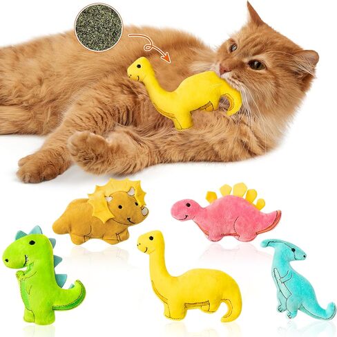 MALLMALL6 5Pcs Pickle Cat Toys, Kitten Catnip Toys for Cat Lover Gifts, Indoor Kitten Chew Bite Kick Cucumber Catmint Supplies, Interactive Pet Set with Cute Expression for Pet Presents in Kuwait