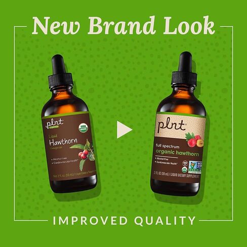 Organic Liquid Hawthorn, Full Spectrum, Supports Cardiovascular Health - Alcohol-Free (2 fl. oz.) in Kuwait