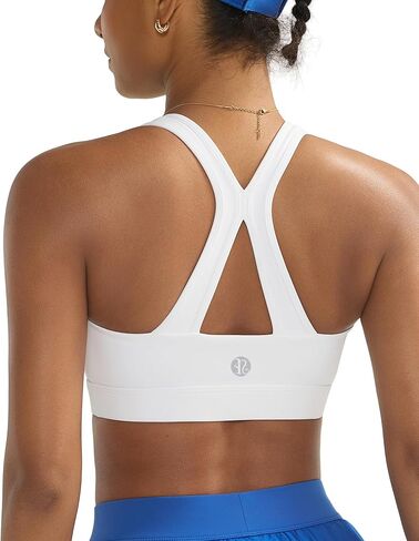 RUNNING GIRL Sports Bras for Women High Support, V Neck Molded Cup High Impact Sports Bra with Sewn in Pads in Saudi Arabia
