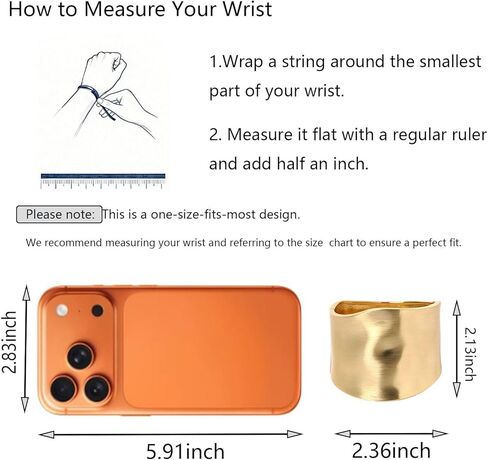 YBMYCM Wide Cuff Chunky Gold-Plated Bracelets for Women Open Cuff Bangles Adjustable Wrist Cuff Bracelets for Women in Saudi Arabia