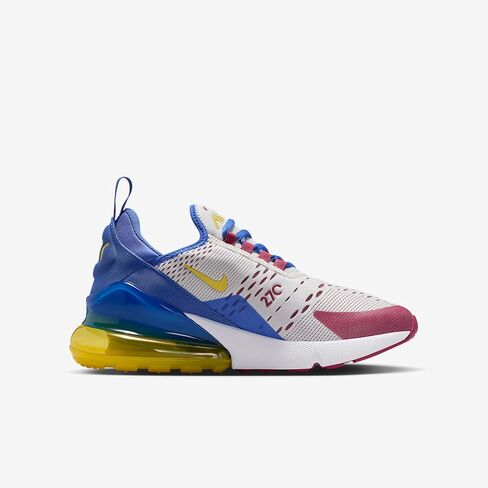 حذاء Nike Air Max 270 للأطفال الكبار (لؤلؤ ناعم/أزرق مذنب/بنجر حلو/سيترون لامع) in Kuwait