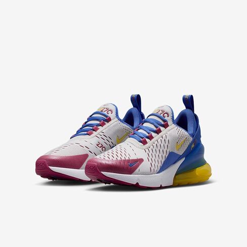 حذاء Nike Air Max 270 للأطفال الكبار (لؤلؤ ناعم/أزرق مذنب/بنجر حلو/سيترون لامع) in Kuwait