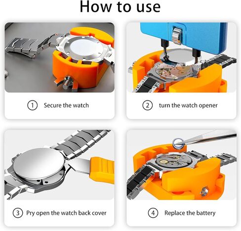 Watch Battery Replacement Tool Kit for Watch Back Removal and Band Replacement in Saudi Arabia