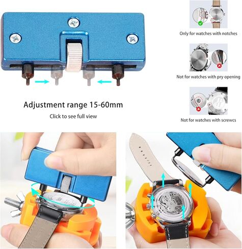 Watch Battery Replacement Tool Kit for Watch Back Removal and Band Replacement in Saudi Arabia