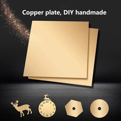 Brass Sheet Plate Brass Sheet Metal Industry DIY Experiment Sheet(1.2 * 100 * 100) in Saudi Arabia
