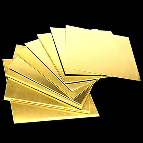 Brass Sheet Plate Brass Sheet Metal Industry DIY Experiment Sheet(1.2 * 70 * 70) in Saudi Arabia