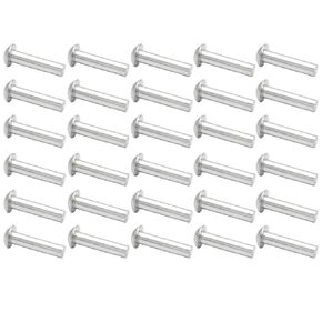 NACX M3 x 8mm Half Round Head Solid Rivet, Aluminum, 500Pcs