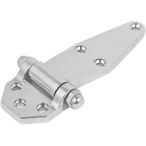 uxcell 145mm Length Metal Refrigerator Freezer Door Lock Hinge Hardware Silver Tone