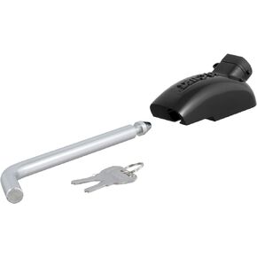 CURT 23256 5th Wheel Base Rail Lock, 1/2-Inch Pin Diameter, Fits All Industry-Standard Rails,Black & Chrome