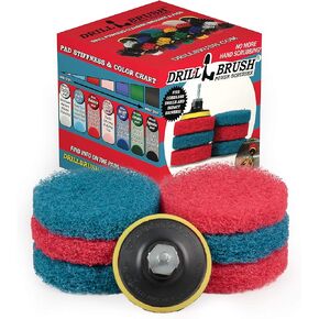 Bathroom - Cleaning Supplies - Drill Brush Power Scrubber Pads - Shower Cleaner - Bathtub - Bath Mat - Bathroom Sink - Tile Cleaner - Baseboard Cleaner - Vinyl Flooring - Hard Water Stain Remover