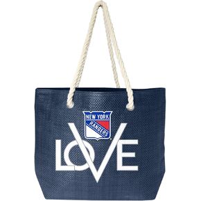Littlearth womens NHL New York Rangers Love Tote, Team Color, 19" L x 6" W x 14" H