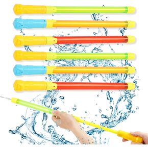 CCINEE 6pack Water Squirter Super Water Squirt Guns Foam Water Shooter Water Toys for Summer Pool Beach Water Game Party Favors