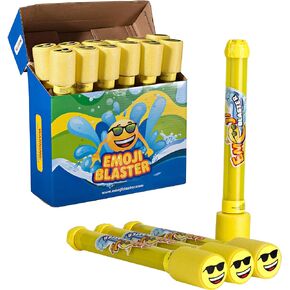 12 Pack Emoticon Blaster Water Guns-Bulk Pack Water Shooters for Summer Party Favor or Activity Fun Gun for Kids- Water Gun Bundle Pack