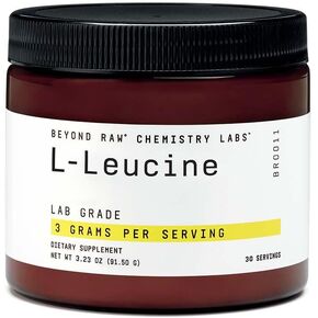 BEYOND RAW Chemistry Labs L-Leucine Powder | Fuels Muscles | 30 Servings