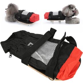 Pssopp Dog Walking Scooter, Elastic Band Silent Wheels Pet Wheelchair Breathable Oxford Fabric for Old Disabled Dogs L(Suitable for 6.5‑9kg/14.3‑19.8lb)