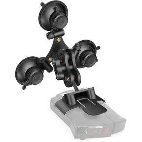 SYGGDERS Radar Detector Mount, Triangular Suction Cup Mount,Windshield Radar Detector Suction Cup Bracket Suitable for Uniden Radar detectors