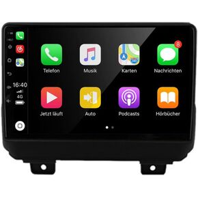 لراديو جيب رانجلر 2018-2020 9 بوصة IPS شاشة لمس مدمجة Apple CarPlay Andriod Auto GPS Navigation Bluetooth Head Unit EQ DSP مع كاميرا خلفية مجانية in Kuwait