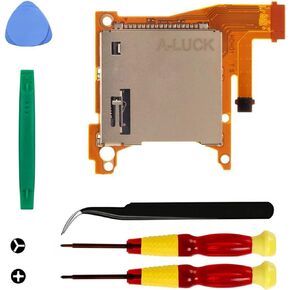 Replacement Game Cartridge Card Reader Slot Compatible with Nintendo Switch Lite, Accessory Parts with Fix Tools
