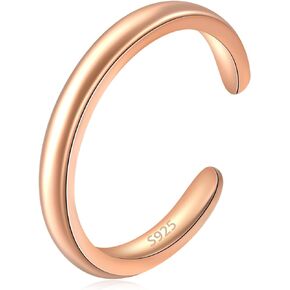 Toe Rings 925 Sterling Silver Toe Rings Adjustable Cross Toe Rings for Women Gold Plated Star Toe Ring Summer Beach Foot Jewelry Gifts for Girls