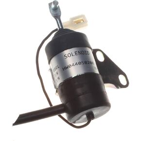 Holdwell Shutoff Fuel Solenoid 6670776 compatible with Bobcat 316 319 320 321 322 323 324 E08 E10 E14 E16 453 463 MT50 MT52 MT55