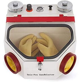 Aries Outlets 50W Lab Equipment Twin Double Pen Fine Sandblaster Sand Blaster