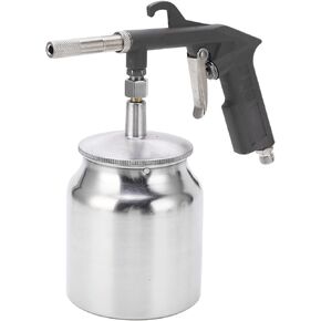 Portable Handheld Sandblaster, PS-6R Aluminium Alloy Sandblasting Gun Air Sand Blaster Machine Blasting Spray Gun Tool Set with Nozzle Pot for Spraying Cleaning Polishing