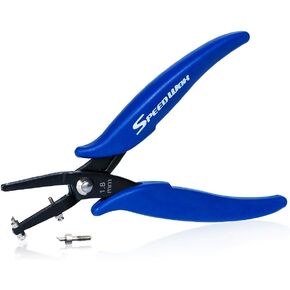 SPEEDWOX Metal Hole Punch Pliers for Jewelry 1.8mm Diameter Round Hole Sheet Metal 24 Gauge Thick 6 Inches Precision Fine Pliers Jewelry Making Tool Craft Beading Hobby
