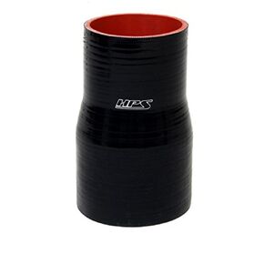 HPS HTSR-250-275-L6-BLK Silicone High Temperature 4-ply Reinforced Reducer Coupler Hose, 65 PSI Maximum Pressure, 6" Length, 2.5" > 2.75" ID, Black