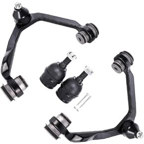 LCWRGS 4WD Front Upper Control Arms + Lower Ball Joints Replacement for 1997-2002 Ford Expedition/ 1997-2003 Ford F-150/ Ford F-250/ Lincoln Navigator - 4pc Set