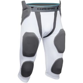 CHAMPRO Man-Up 7-Pad Integrated Youth Girdle, WHITE , Small