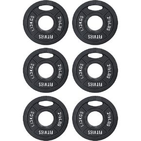 Signature Fitness Cast Iron Plate Weight Plate for Strength Training and Weightlifting, Standard or Olympic, Multiple Sizes in Kuwait