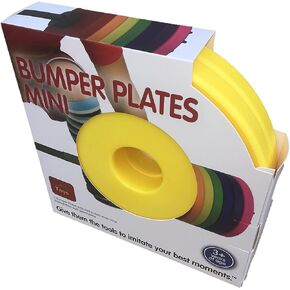 Colored Bumper Plates Mini - Add On Bumper Plates for the Barbell Mini - Safe, Durable Fitness Toys for Kids Fitness Participation - Kid Gym Workout and Exercise Equipment for Children