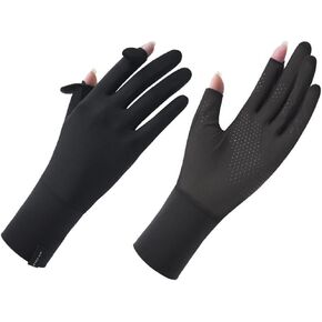 CAMSTIC Women's UPF 50+ Mesh Palm Touchscreen Driving Gloves for Sun Protection