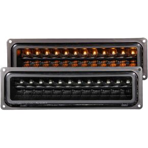 Anzo USA 511050 GMC مجموعة مصابيح LED سوداء لوقوف السيارات - (تباع في أزواج)