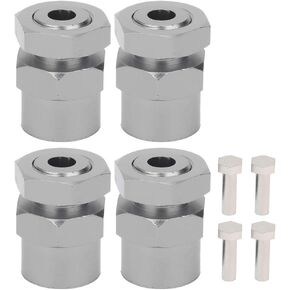 VGEBY RC Hex Adapter, 12mm to 17mm Wheel Hex Hub Extension Hex Drive Adapter RC Car Conversion Adapter Accessories Fit for 1/10 RC Crawler 15mm(Color) Car Model Accessories